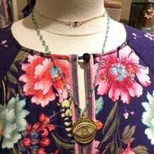 Load image into Gallery viewer, Evil Eye Coin Necklace