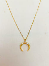 Load image into Gallery viewer, Gold Moon Necklace
