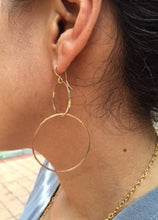 Load image into Gallery viewer, .Handmade 14kt Gold filled Double Hoop Earrings
