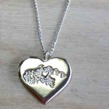 Load image into Gallery viewer, St. John Gold plated Heart Necklace