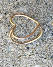 Load image into Gallery viewer, Handmade 14kt Gold filled Heart Ring 2
