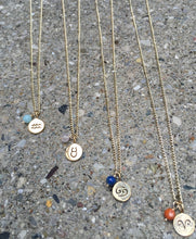 Load image into Gallery viewer, Astrological Sign &amp; Power Stone Necklace
