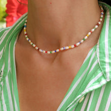 Load image into Gallery viewer, Happy Days Rainbow Pearl Choker, Bracelet, Anklet - 3 in 1.