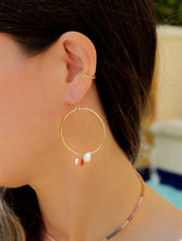 Load image into Gallery viewer, "Hoops" w/Shell, Pearl and Coral