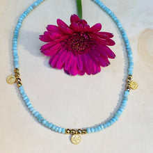Load image into Gallery viewer, Singing the Blues Larimar Choker