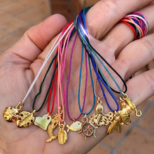 Load image into Gallery viewer, Charms Handmade Nylon Cord Necklace