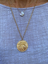 Load image into Gallery viewer, Palm Tree Coin Necklace