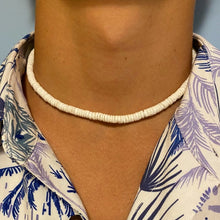 Load image into Gallery viewer, Elios White Shell Puka style Men Necklace
