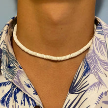 Load image into Gallery viewer, Elios White Shell Puka style Men Necklace