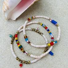Load image into Gallery viewer, Conch, Color & Sparkle Elastic Bracelets - TRIO