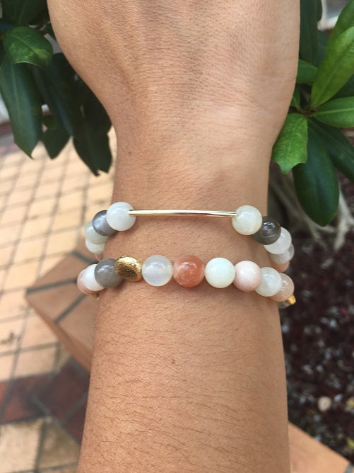 Rainbow Moonstone Bracelets