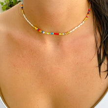 Load image into Gallery viewer, Color My Rainbow 3-way Choker, Wrap Bracelet and Anklet
