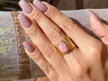 Load image into Gallery viewer, Rhodochrosite Gemstone Ring
