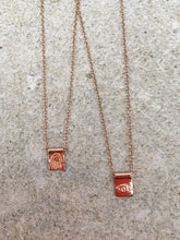 Load image into Gallery viewer, Tiny Square Hamsa charm Necklace