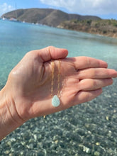 Load image into Gallery viewer, Sea foam Drop Necklace