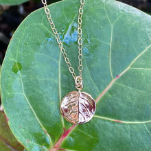 Load image into Gallery viewer, Sea Grape Leaf Necklace