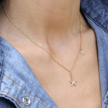 Load image into Gallery viewer, Gold Starfish Pendant Necklace