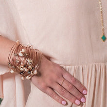 Load image into Gallery viewer, Shell Bangle Bracelets Trio