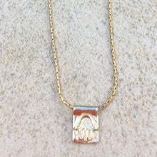 Load image into Gallery viewer, Tiny Square Hamsa charm Necklace