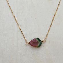 Load image into Gallery viewer, Slice of Sweetness Watermelon Tourmaline Necklace
