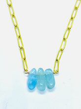 Load image into Gallery viewer, Slice of Blue Necklace
