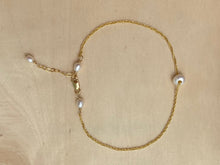 Load image into Gallery viewer, Single Pearl Anklet
