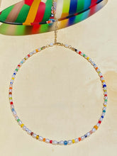 Load image into Gallery viewer, Happy Days Rainbow Pearl Choker, Bracelet, Anklet - 3 in 1.