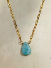 Load image into Gallery viewer, Sea foam Drop Necklace