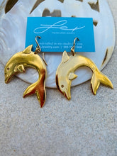 Load image into Gallery viewer, Dolphin Hoop Earrings
