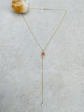 Load image into Gallery viewer, Sunstone Y Necklace
