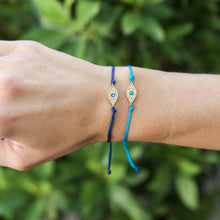 Load image into Gallery viewer, Evil Eye adjustable cord Bracelets