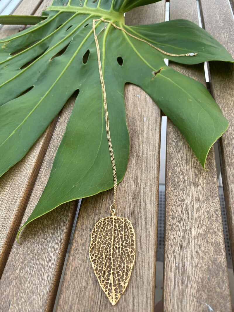 Sea Fan Leaf Necklace