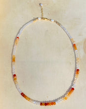 Load image into Gallery viewer, Mexican fire opal choker Necklace