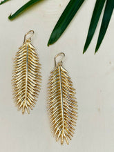 Load image into Gallery viewer, Palm Frond Earrings
