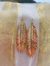 Load image into Gallery viewer, Palm Frond Earrings