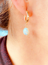 Load image into Gallery viewer, Lanai Pearl and Small Hoop Earrings