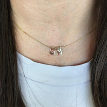 Load image into Gallery viewer, Personalized Tiny square Necklace