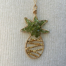 Load image into Gallery viewer, Handcrafted Mosaic Pineapple Necklace