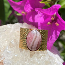 Load image into Gallery viewer, Rhodochrosite Gemstone Ring