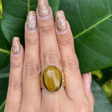 Load image into Gallery viewer, Statement Tiger Eye Ring