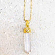 Load image into Gallery viewer, Crystal quartz long beaded chain