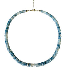 Load image into Gallery viewer, Blue Opal Heishi Choker

