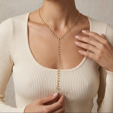 Load image into Gallery viewer, Golden Bolitas Lariat Y necklace
