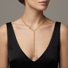 Load image into Gallery viewer, Golden Bolitas Lariat Y necklace
