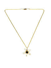 Load image into Gallery viewer, Lapis Pearl Blossom Necklace
