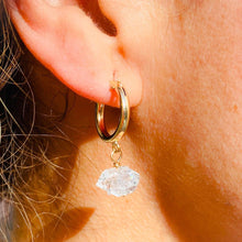 Load image into Gallery viewer, Diamonds to Your Ears Mini Hoop earrings
