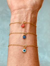 Load image into Gallery viewer, &quot;I see you&quot; Tiny Evil Eye Bracelets
