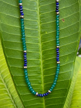 Load image into Gallery viewer, Green Onyx and Lapis Choker Necklace
