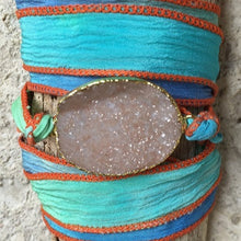 Load image into Gallery viewer, Druzy Wrap Bracelet - Ivory

