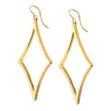Load image into Gallery viewer, Four-Star Diamond Hoop Earrings
